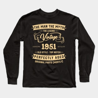 The Legend Vintage 1951 Perfectly Aged Long Sleeve T-Shirt
